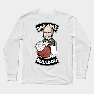 DARWIN'S ACTUAL BULLDOG by Tai's Tees Long Sleeve T-Shirt